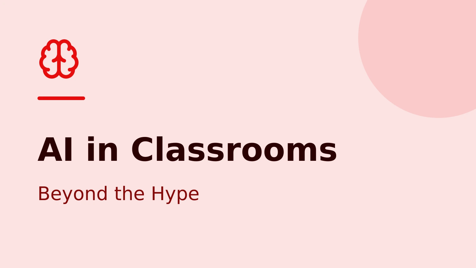 AI in Education Needs More Than a Clever Chatbot